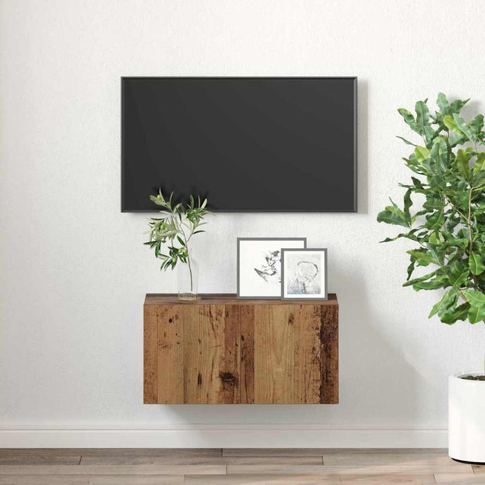 Set comodă TV Pe perete Maro 60 x 30 x 30 cm Lemn compozit - WALTI WALTI