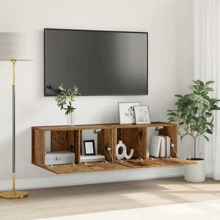 Set comodă TV 2 pcs Multicolour 60 x 30 x 30 cm Lemn compozit - WALTI WALTI