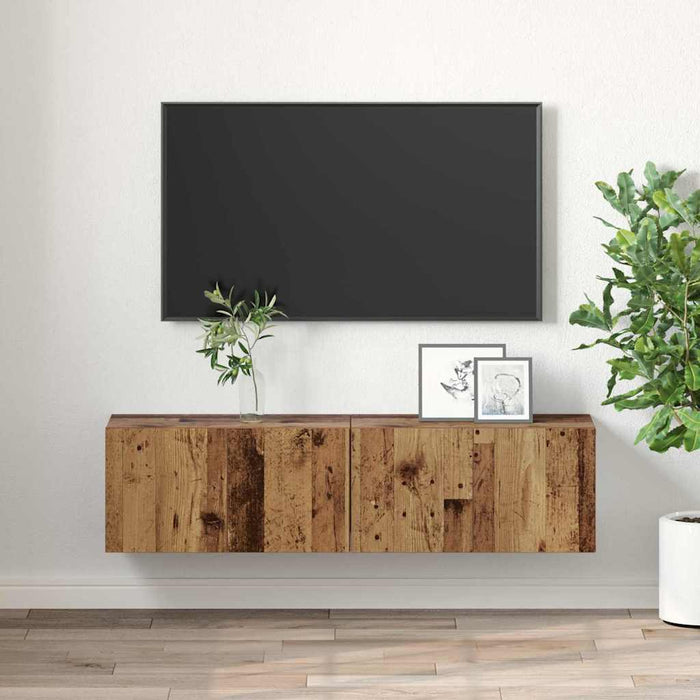 Set comodă TV 2 pcs Multicolour 60 x 30 x 30 cm Lemn compozit - WALTI WALTI