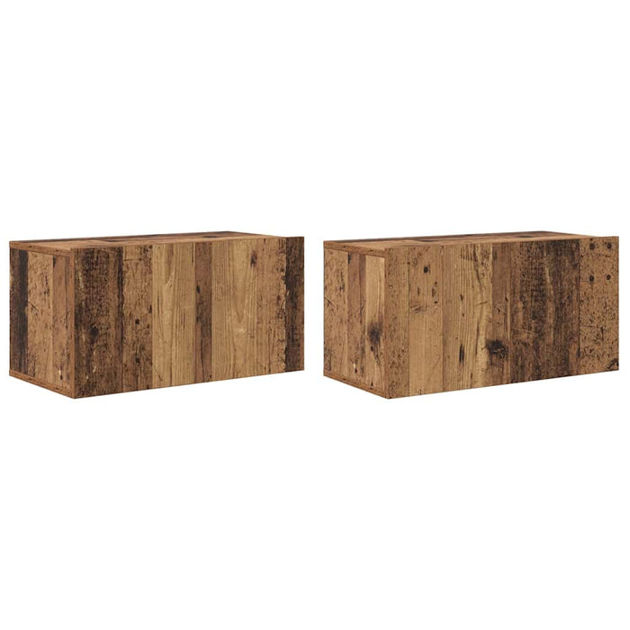 Set comodă TV 2 pcs Multicolour 60 x 30 x 30 cm Lemn compozit - WALTI WALTI