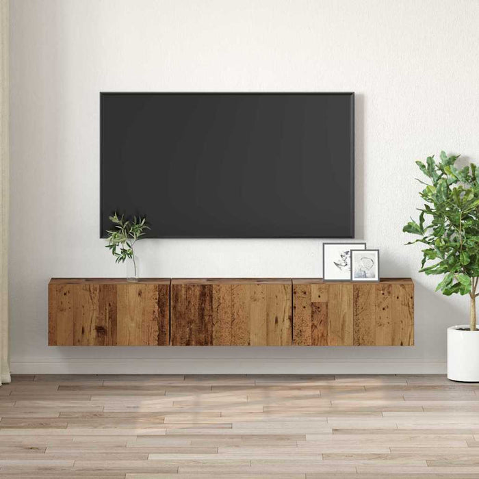 Set comodă TV 3 pcs Maro 60 x 30 x 30 cm Lemn compozit - WALTI WALTI