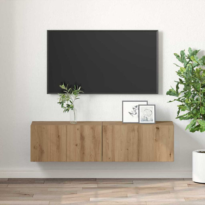 Set comodă TV 2 pcs Maro 60 x 30 x 30 cm Lemn compozit - WALTI WALTI