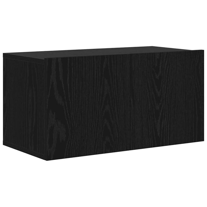 Set comodă TV Pe perete Negru 60 x 30 x 30 cm Lemn compozit - WALTI WALTI