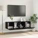 Set comodă TV 2 pcs Negru 60 x 30 x 30 cm Lemn compozit - WALTI WALTI