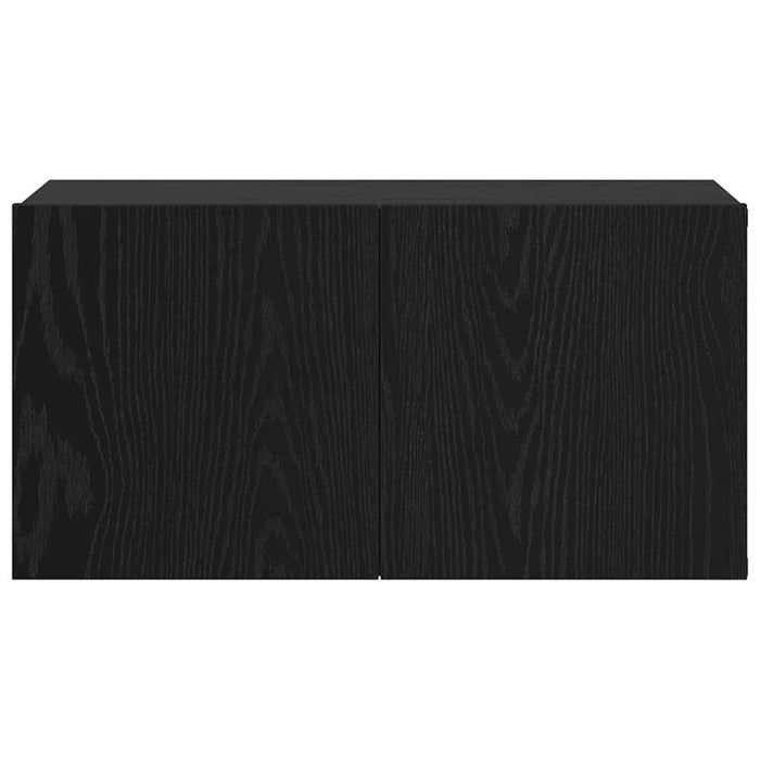 Set comodă TV 2 pcs Negru 60 x 30 x 30 cm Lemn compozit - WALTI WALTI