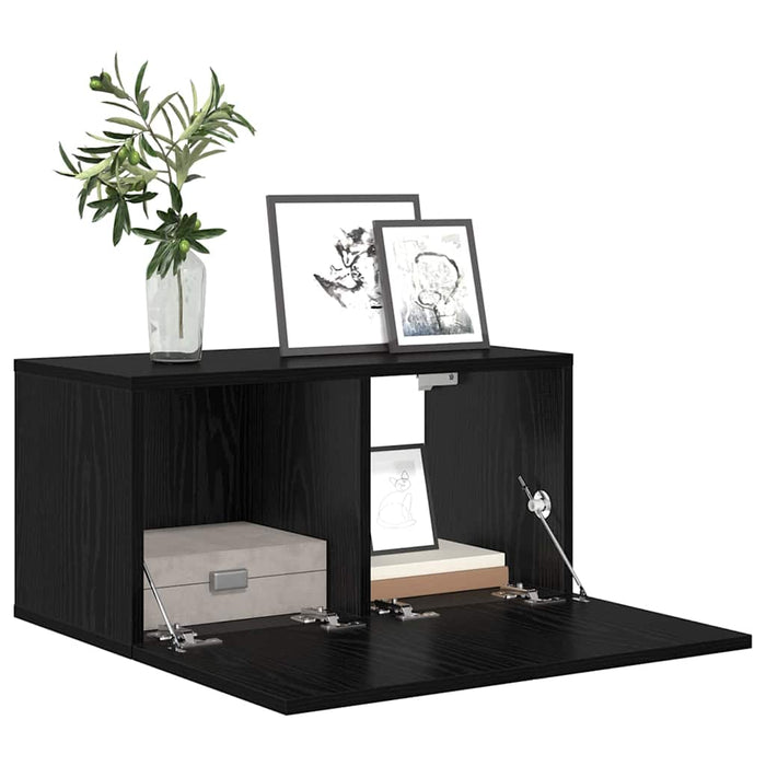 Set comodă TV 2 pcs Negru 60 x 30 x 30 cm Lemn compozit - WALTI WALTI