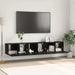Set comodă TV 3 pcs Negru 60 x 30 x 30 cm Lemn compozit - WALTI WALTI