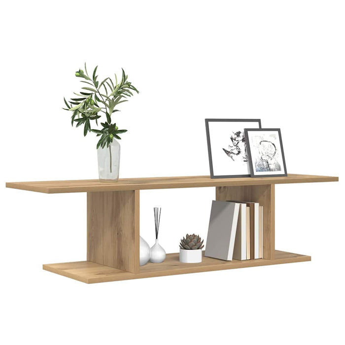 Set comodă TV Pe perete Maro 103 x 30 x 26,5 cm Lemn compozit - WALTI WALTI