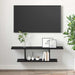 Set comodă TV Pe perete Negru 103 x 30 x 26,5 cm Lemn compozit - WALTI WALTI