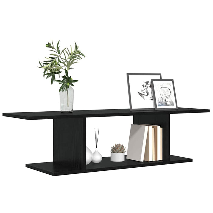 Set comodă TV Pe perete Negru 103 x 30 x 26,5 cm Lemn compozit - WALTI WALTI