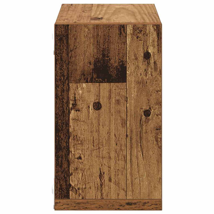 Rafturi de perete cu raft 2 pcs Lemn vechi 26 x 15 x 26 cm - WALTI WALTI