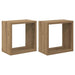 Rafturi de perete 2 pcs stejar artizanal 26 x 15 x 26 cm - WALTI WALTI