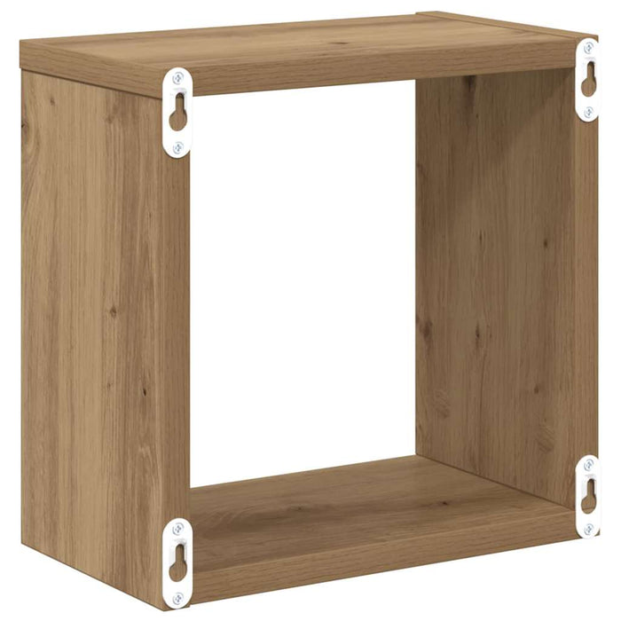 Rafturi de perete 2 pcs stejar artizanal 26 x 15 x 26 cm - WALTI WALTI