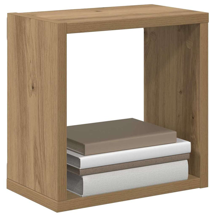Rafturi de perete 2 pcs stejar artizanal 26 x 15 x 26 cm - WALTI WALTI