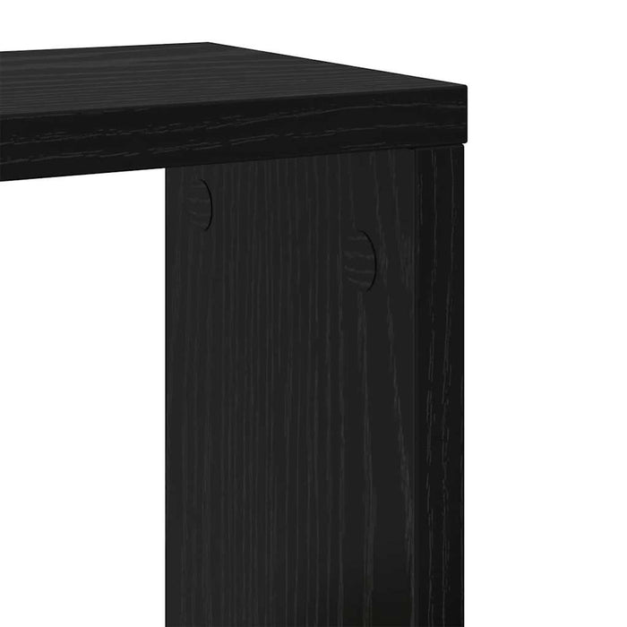 Rafturi de perete cu raft 2 pcs Stejar Negru 26 x 15 x 26 cm - WALTI WALTI