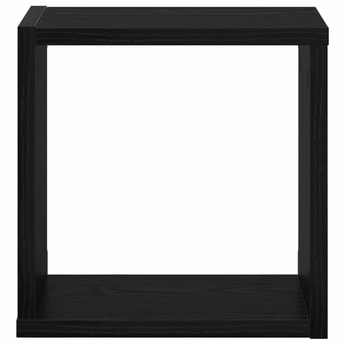 Rafturi de perete cu raft 2 pcs Stejar Negru 26 x 15 x 26 cm - WALTI WALTI