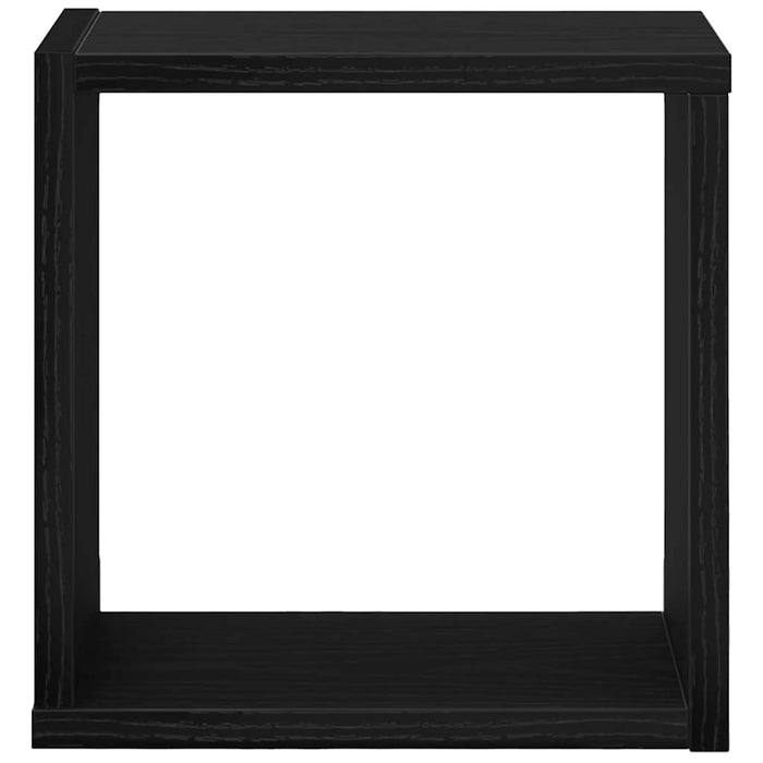 Rafturi de perete cu raft 4 pcs Stejar negru 26 x 15 x 26 cm - WALTI WALTI