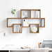 Raft de perete cu raft Lemn vechi 82 x 15 x 51 cm Lemn compozit - WALTI WALTI