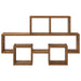 Raft de perete cu raft Lemn vechi 82 x 15 x 51 cm Lemn compozit - WALTI WALTI