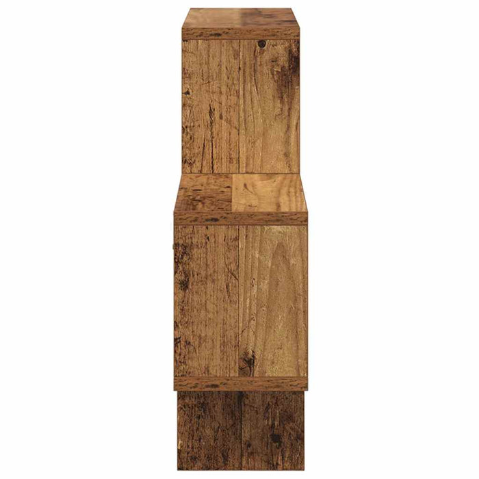 Raft de perete cu raft Lemn vechi 82 x 15 x 51 cm Lemn compozit - WALTI WALTI