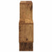 Raft de perete cu raft Lemn vechi 82 x 15 x 51 cm Lemn compozit - WALTI WALTI