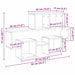 Raft de perete cu raft Lemn vechi 82 x 15 x 51 cm Lemn compozit - WALTI WALTI