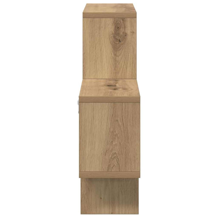 Raft de perete stejar artizanal 82 x 15 x 51 cm Lemn compozit - WALTI WALTI