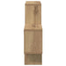 Raft de perete stejar artizanal 82 x 15 x 51 cm Lemn compozit - WALTI WALTI