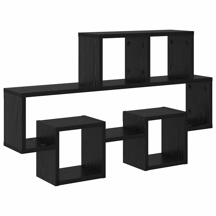 Raft de perete Stejar negru 82 x 15 x 51 cm Lemn compozit - WALTI WALTI