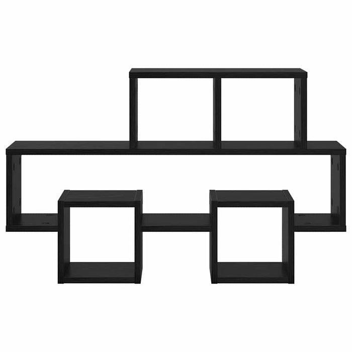 Raft de perete Stejar negru 82 x 15 x 51 cm Lemn compozit - WALTI WALTI