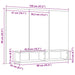 Set comodă TV Lemn Vechi 120 x 23,5 x 90 cm Lemn compozit - WALTI WALTI