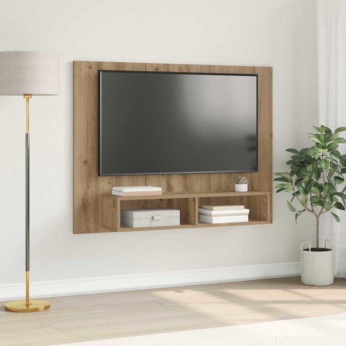 Set comodă TV Stejar Artizanal 120 x 23,5 x 90 cm Lemn compozit - WALTI WALTI