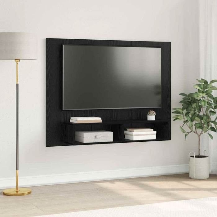 Set comodă TV Stejar Negru 120 x 23,5 x 90 cm Lemn compozit - WALTI WALTI