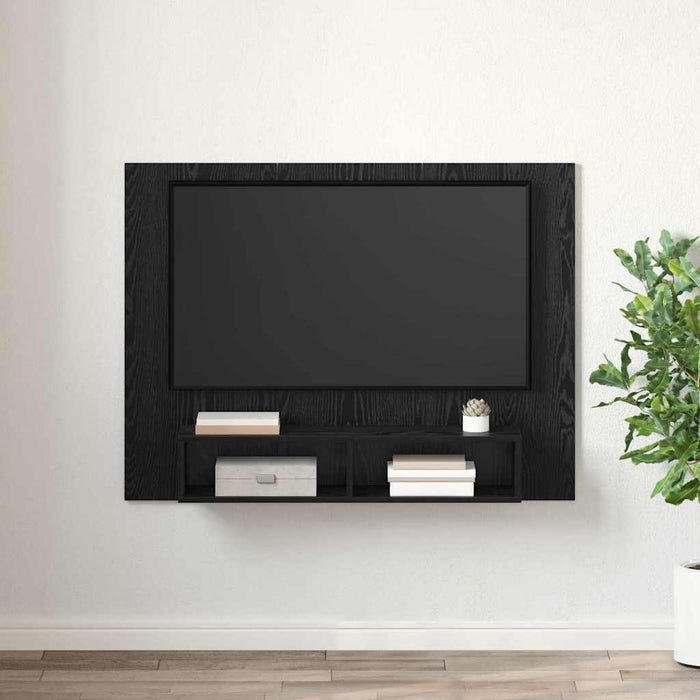 Set comodă TV Stejar Negru 120 x 23,5 x 90 cm Lemn compozit - WALTI WALTI