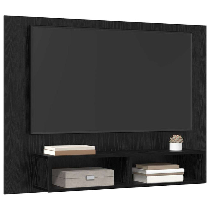 Set comodă TV Stejar Negru 120 x 23,5 x 90 cm Lemn compozit - WALTI WALTI