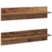 Șemele de perete cu raft 2 pcs Lemn vechi 80 x 11.5 x 18 cm - WALTI WALTI