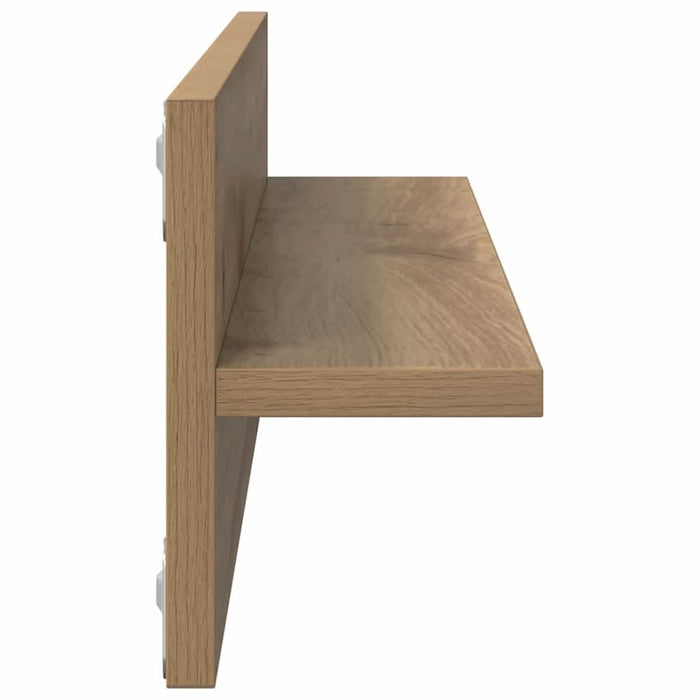 Șemele de perete 2 pcs stejar artizanal 80 x 11.5 x 18 cm - WALTI WALTI