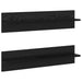 Șemele de perete cu raft 2 pcs Stejar negru 80 x 11.5 x 18 cm - WALTI WALTI
