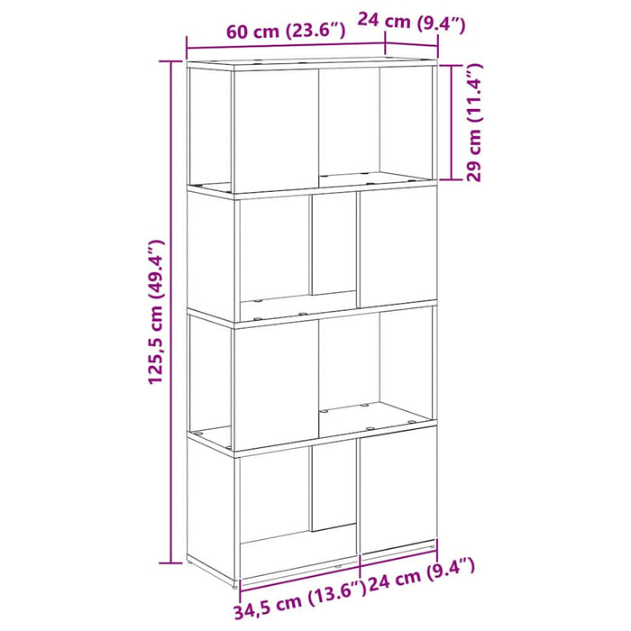 Set comodă TV Pe perete Maro 60 x 24 x 125,5 cm Lemn compozit - WALTI WALTI