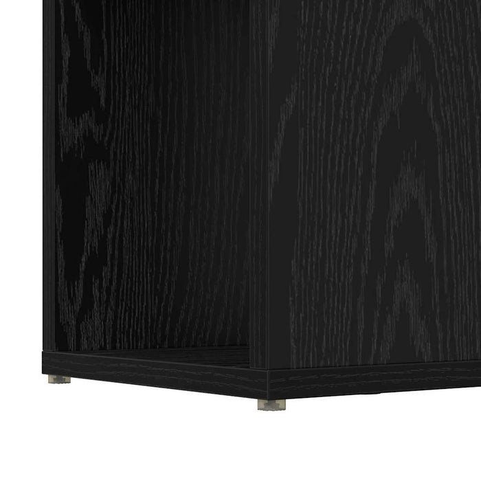 Set comodă TV Pe perete Negru 60 x 24 x 156 cm Lemn compozit - WALTI WALTI