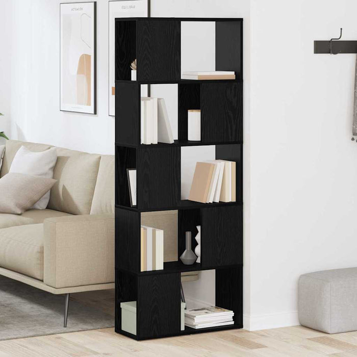 Set comodă TV Pe perete Negru 60 x 24 x 156 cm Lemn compozit - WALTI WALTI