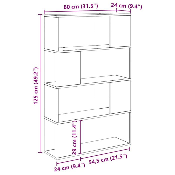 Set comodă TV Pe perete Maro 80 x 24 x 125 cm Lemn compozit - WALTI WALTI