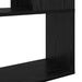 Set comodă TV Pe perete Negru 80 x 24 x 125 cm Lemn compozit - WALTI WALTI