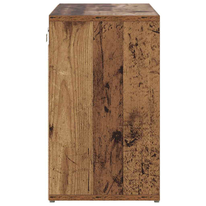 Dulap pentru pantofi Lemn vechi 77,5 x 30 x 51 cm Lemn compozit - WALTI WALTI