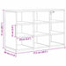 Dulap pentru pantofi cu raft Stejar Artizanal 77,5 x 30 x 51 cm - WALTI WALTI