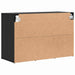 Dulap pentru pantofi cu raft Stejar Negru 77,5 x 30 x 51 cm - WALTI WALTI