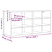 Dulap pentru pantofi cu raft Stejar Artizanal 103 x 30 x 51 cm - WALTI WALTI