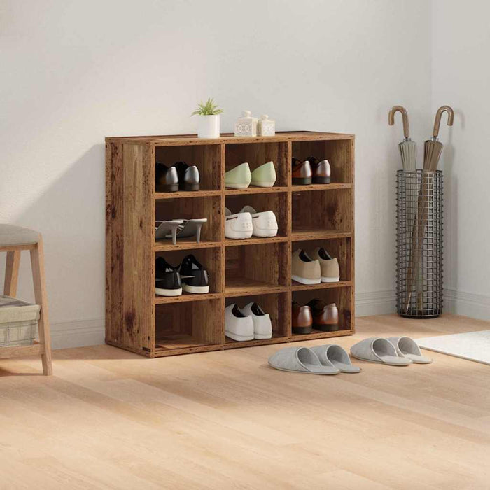 Dulap pentru pantofi Lemn vechi 77,5 x 30 x 67 cm Lemn compozit - WALTI WALTI