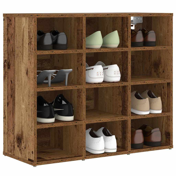 Dulap pentru pantofi Lemn vechi 77,5 x 30 x 67 cm Lemn compozit - WALTI WALTI