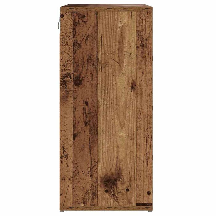 Dulap pentru pantofi Lemn vechi 77,5 x 30 x 67 cm Lemn compozit - WALTI WALTI